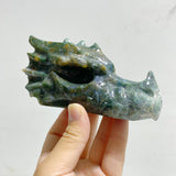 9 Pieces Ocean Jasper Dragon Head Carving Closeout