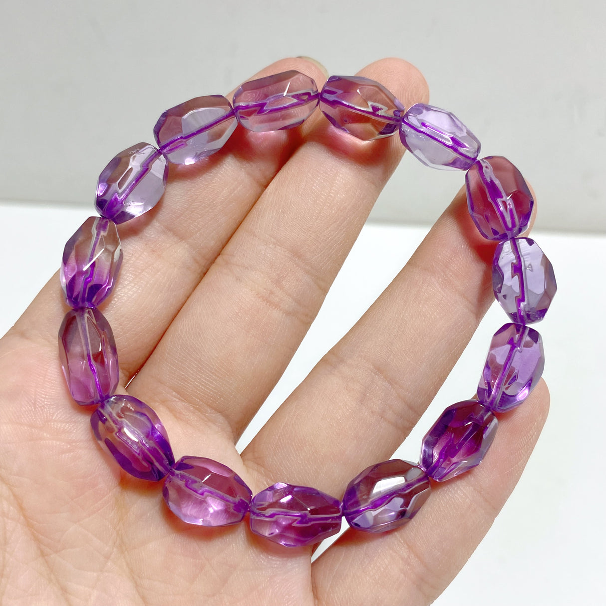 4 Pieces High Grade Lavender Amethyst Crystal Bracelet