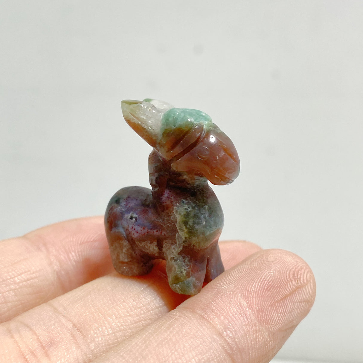 Mini Crazy Agate Ocean Jasper Sheep Carving Wholesale