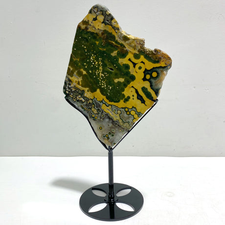 Unique 8th Vein Ocean Jasper Slab With Stand #4