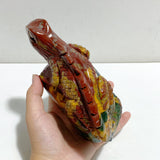 Large Ocean Jasper Lizard Carving #2