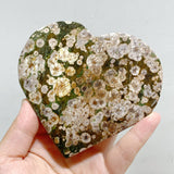 13 Pieces Large Rainforest Jasper Heart #3