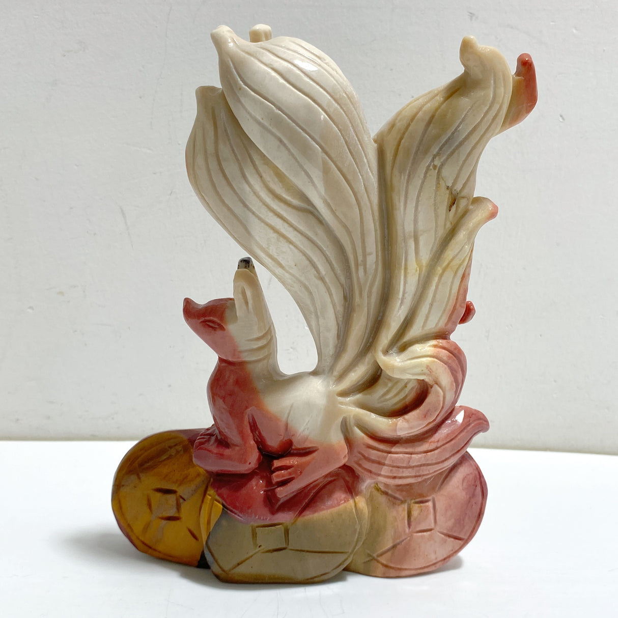 2 Pieces Mookaite Nine-tailed Fox Carving #6