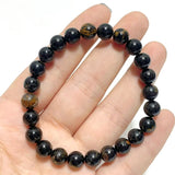 8mm Black Tourmaline Mixed Yellow Impurity Bracelets Wholesale - Wholesale Crystals