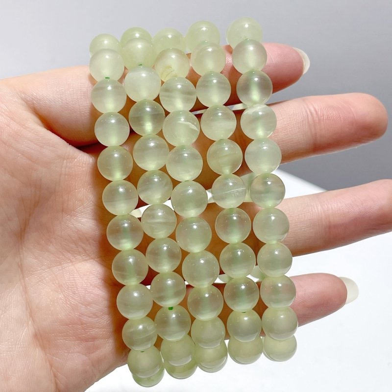 8mm Clear Afghanistan Jade Bracelets Wholesale - Wholesale Crystals