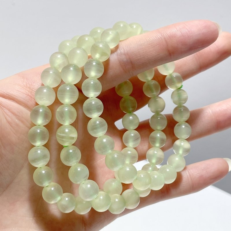 8mm Clear Afghanistan Jade Bracelets Wholesale - Wholesale Crystals