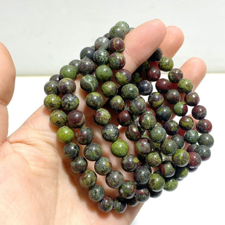 8mm Dragon Blood Stone Bracelets Wholesale - Wholesale Crystals
