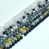 8mm Stripe Beads Bracelets Wholesale Clear Quartz Black Tourmaline Obsidian - Wholesale Crystals