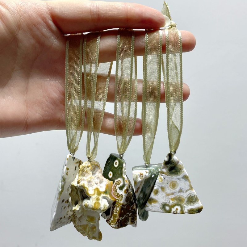 8th Vein Ocean Jasper Christmas Hanging Decoration Car Charm Wholesale - Wholesale Crystals