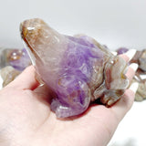 9 Pieces Amethyst Mixed Agate Frog Carving - Wholesale Crystals