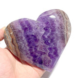 9 Pieces Amethyst Mixed Agate Heart With Stand - Wholesale Crystals