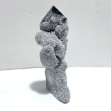 9 Pieces Black Clear Quartz Cluster Raw Side Point Tower - Wholesale Crystals