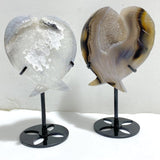 9 Pieces Geode Druzy Agate Fish Carving With Stand -Wholesale Crystals