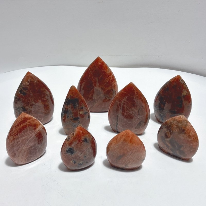 9 Pieces High Quality Sunstone Arrow Head Shape - Wholesale Crystals