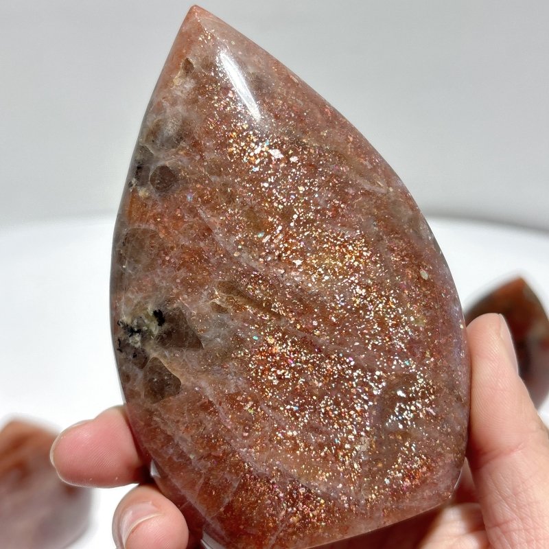 9 Pieces High Quality Sunstone Arrow Head Shape - Wholesale Crystals