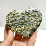 9 Pieces Large 8th Vein Ocean Jasper Heart 4 - Wholesale Crystals