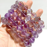 9 Pieces Light Color Amethyst Bracelets - Wholesale Crystals