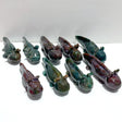 9 Pieces Ocean Jasper Newt Carving - Wholesale Crystals