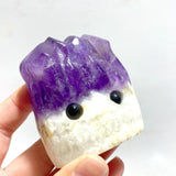 9 Pieces Polished Amethyst Teeth Cluster Groot Carving - Wholesale Crystals