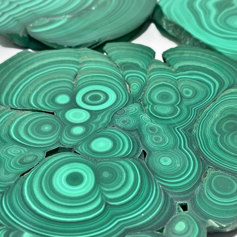 9 Pieces Polished Malachite Slab - Wholesale Crystals