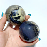 9 Pieces Volcano Agate Spheres Balls(UV - Reactive) - Wholesale Crystals
