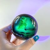 9 Pieces Volcano Agate Spheres Balls(UV - Reactive) - Wholesale Crystals