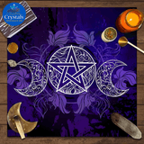 9 Sun Floral & Moon Phase Tarot Tablecloth - Wholesale Crystals