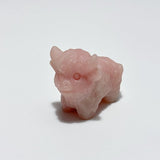 9 Types Cute OX Calf Carving Wholesale Obsidian Pink Opal Green Aventurine - Wholesale Crystals