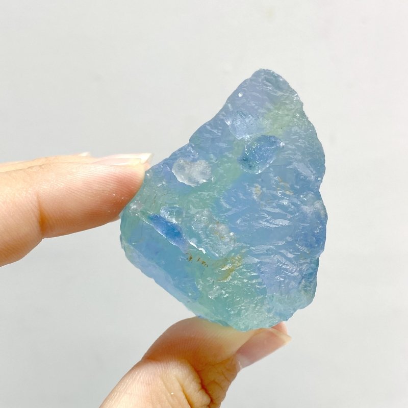 91 Pieces Blue Fluorite Mixed Calcite Raw Stone Specimen - Wholesale Crystals