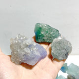 91 Pieces Blue Fluorite Mixed Calcite Raw Stone Specimen - Wholesale Crystals