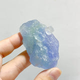 91 Pieces Blue Fluorite Mixed Calcite Raw Stone Specimen - Wholesale Crystals