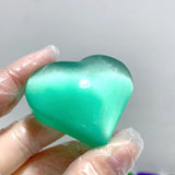 91 Pieces Glass Cat Eye Heart - Wholesale Crystals