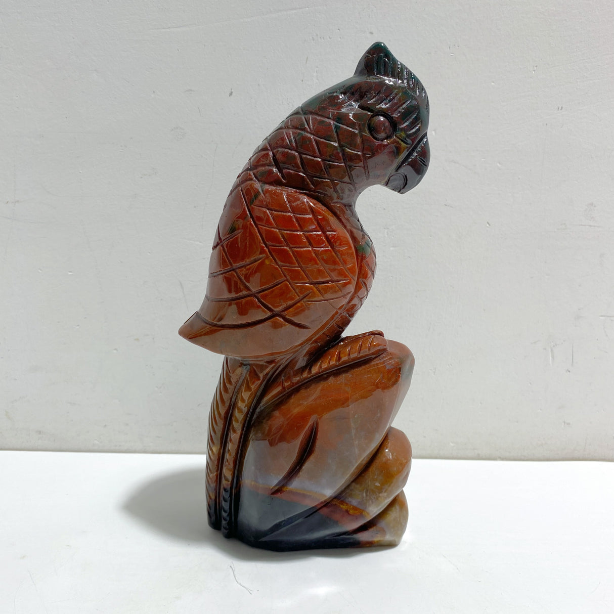 Large Ocean Jasper Parrot Carving