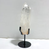 Large Clear Quartz Double Point Raw Bottom With Stand