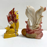 2 Pieces Mookaite Nine-tailed Fox Carving #6