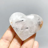 97 Pieces Black Tourmaline Heart - Wholesale Crystals