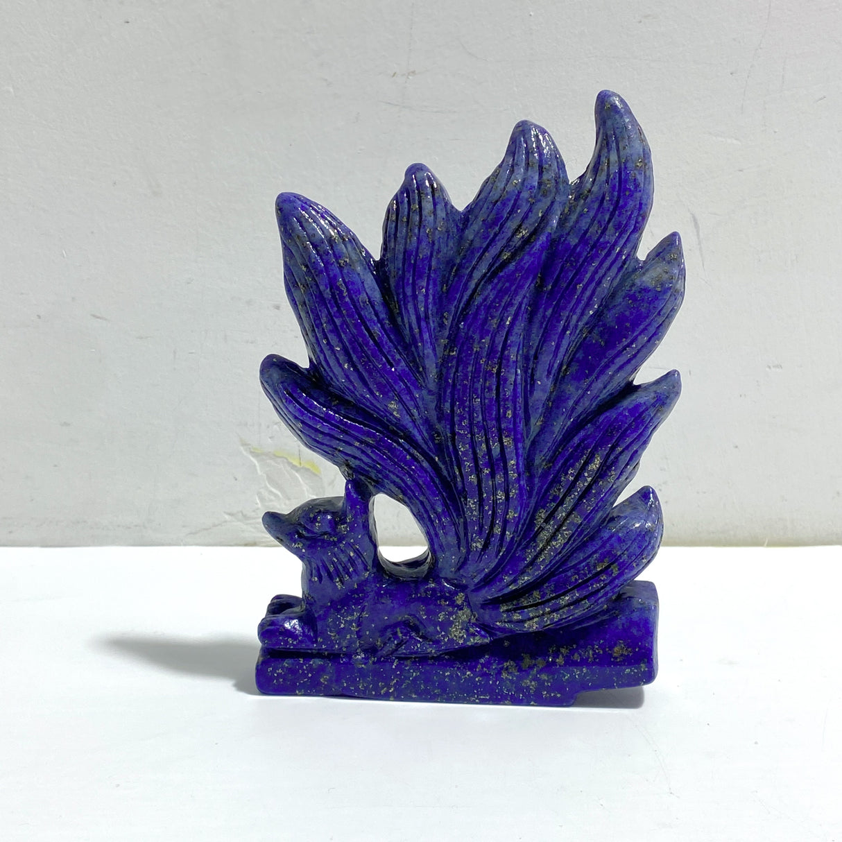 5 Pieces Lapis Lazuli Nine-tailed Fox Carving