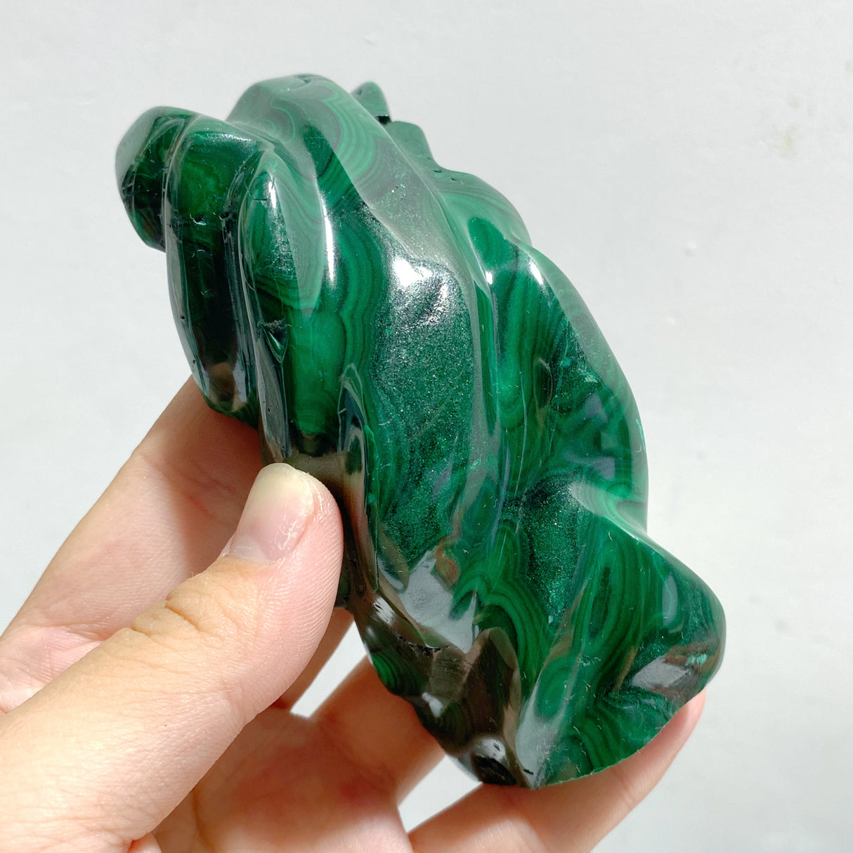 10 Pieces Malachite Flame Carving (Defect)