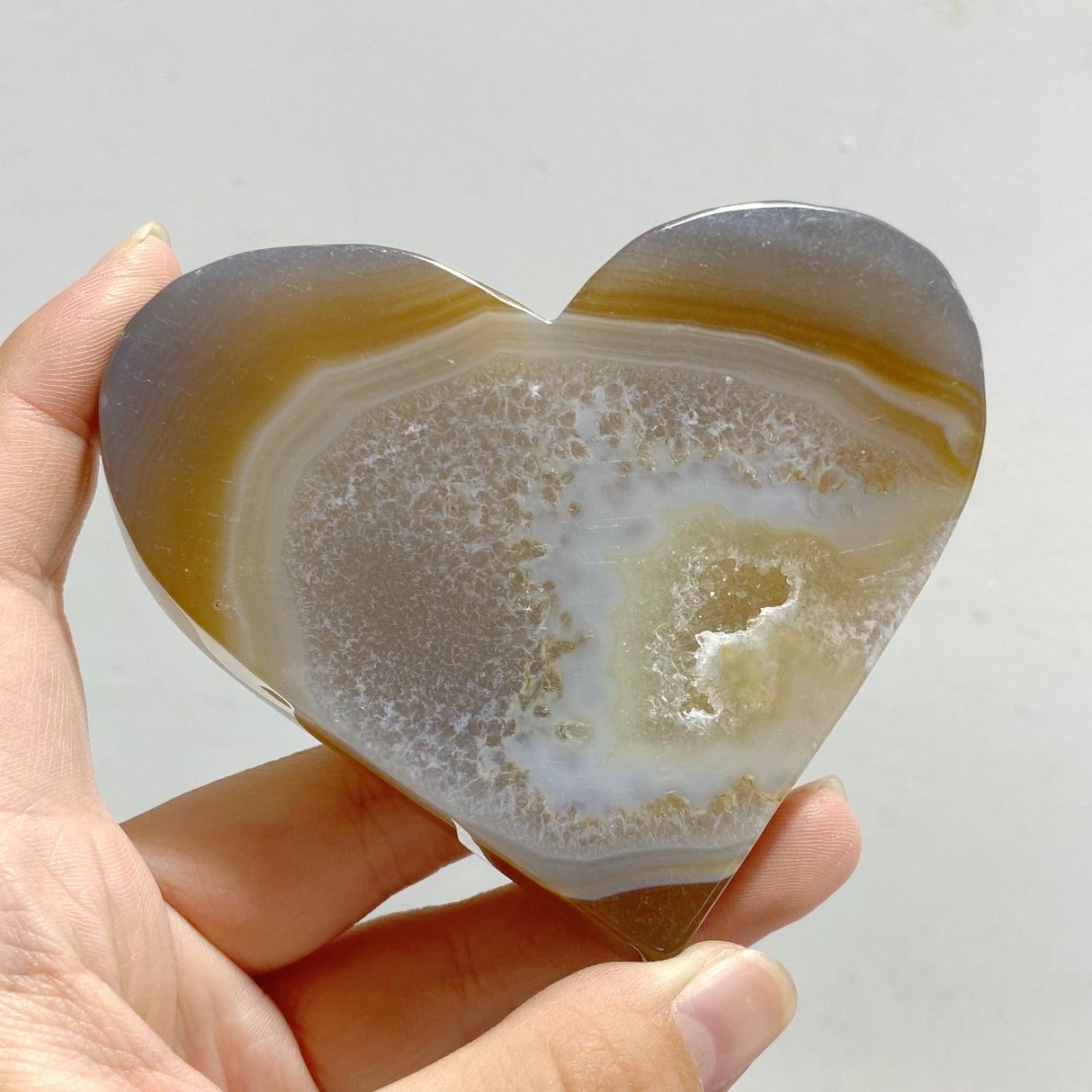 19 Pieces Geode Druzy Agate Heart