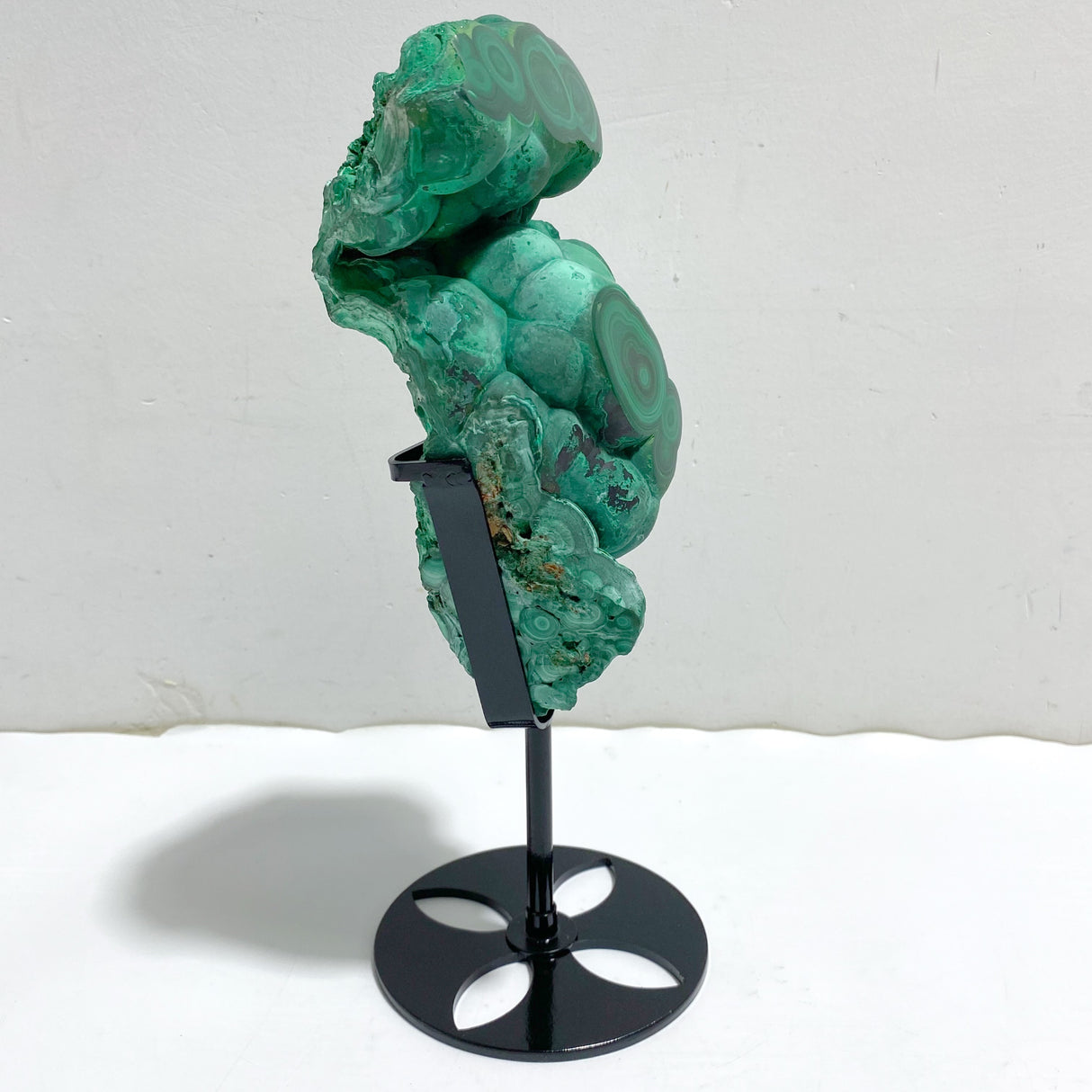 Unique Malachite Specimen With Stand