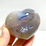20 Pieces Black Orca Agate Heart #2