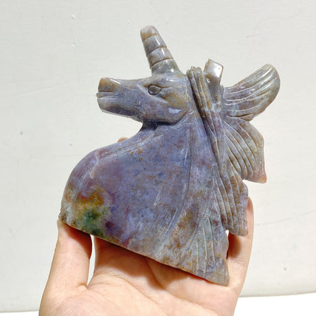 5 Pieces Ocean Jasper Unicorn Carving Closeout