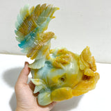 Unique Caribbean Calcite Eagle Carving
