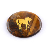 KS2392 - 35*45mm Animal Oval Slice Crystal Laser Engraving