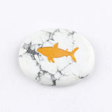 KS2392 - 35*45mm Animal Oval Slice Crystal Laser Engraving