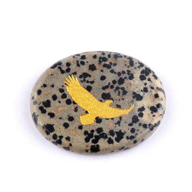 KS2392 - 35*45mm Animal Oval Slice Crystal Laser Engraving