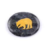 KS2392 - 35*45mm Animal Oval Slice Crystal Laser Engraving