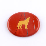 KS2392 - 35*45mm Animal Oval Slice Crystal Laser Engraving