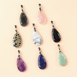 KS1691 - Cut Faceted Diamond Shape Crystal Pendant