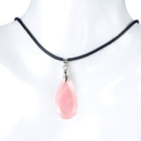 KS1691 - Cut Faceted Diamond Shape Crystal Pendant